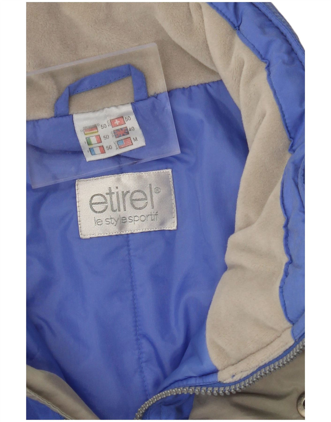 Ανδρικό μπουφάν ETIREL Ski UK 40 Large Blue Colorblock Nylon