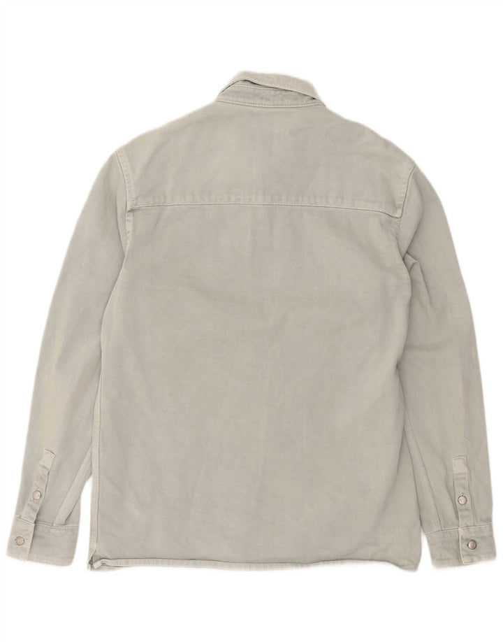 Ανδρικό τζιν πουκάμισο Zara Relaxed Fit, Μεσαίο γκρι βαμβακερό