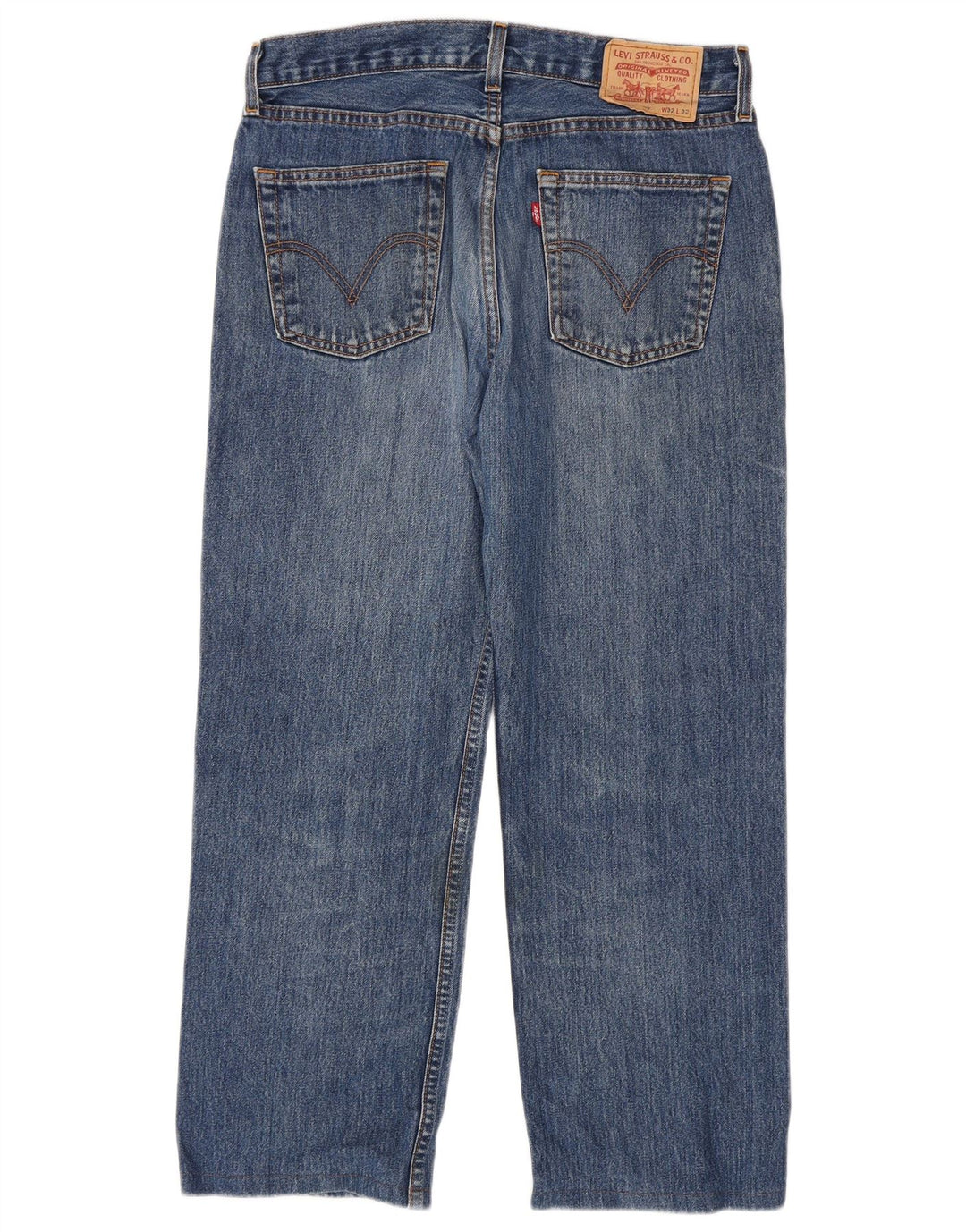 Ανδρικό τζιν Levi's Straight W32 L27 Μπλε βαμβακερό