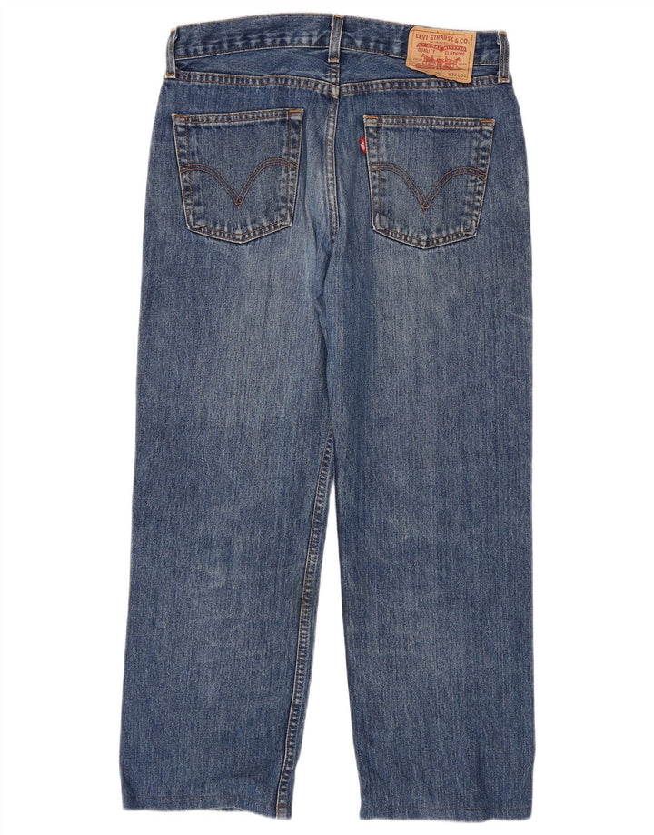 Ανδρικό τζιν Levi's Straight W32 L27 Μπλε βαμβακερό