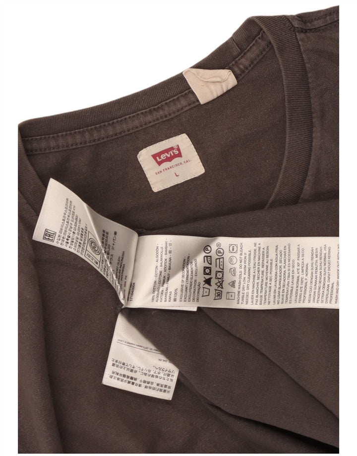 Ανδρικό T-Shirt Levi's Top μεγάλο γκρι βαμβακερό