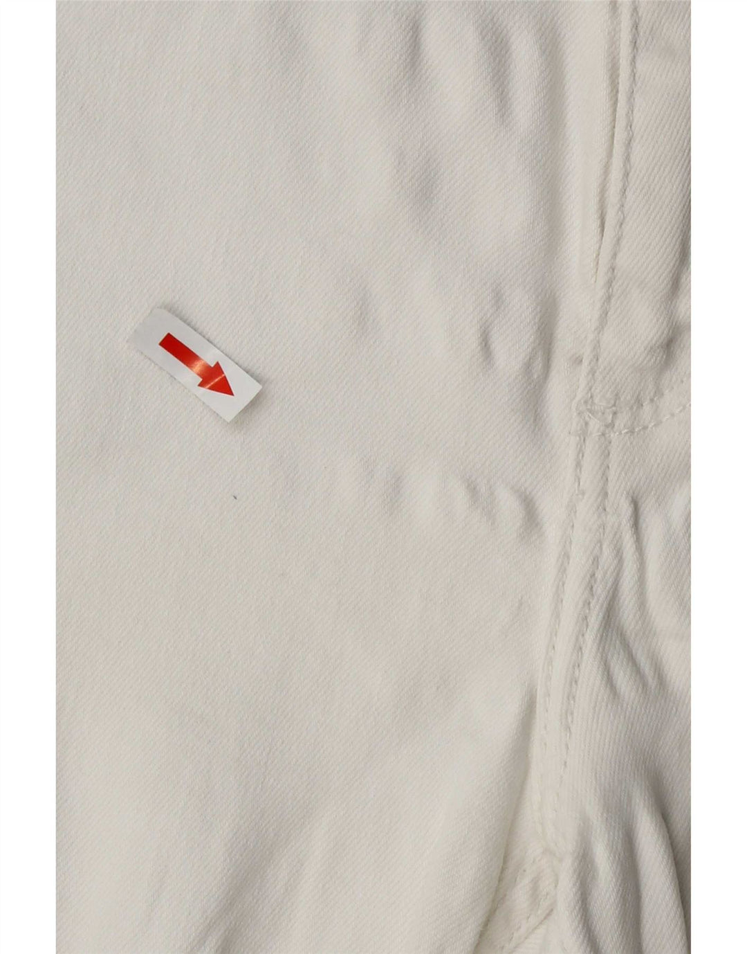 Zara Γυναικείο ίσιο κομμένο παντελόνι μεγάλο W32 L25 Λευκό