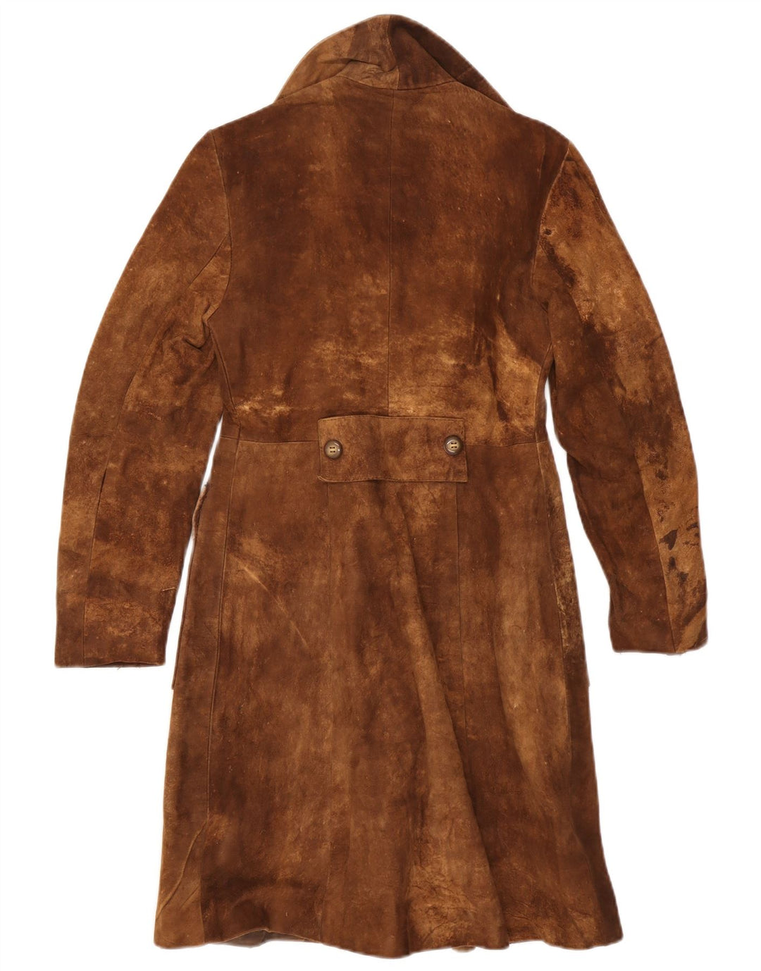 Vintage γυναικείο σουέτ πανωφόρι UK 10 Small Brown