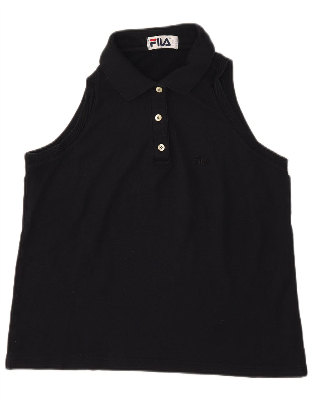 Γυναικείο αμάνικο μπλουζάκι πόλο FILA IT 48 XL Navy Blue