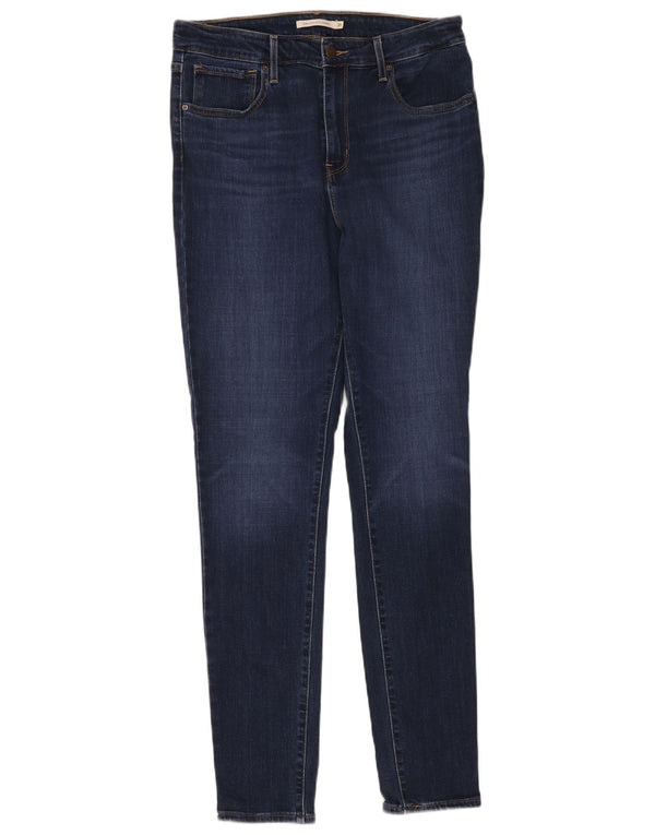 Γυναικεία Levi's 721 Ψηλόχρωμα Skinny Jeans W31 L32 Navy Blue Cotton