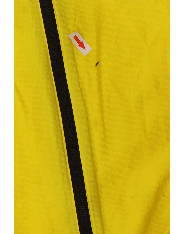 Adidas Mens Clima Proof Rain Jacket UK 40 Large Yellow Polyester