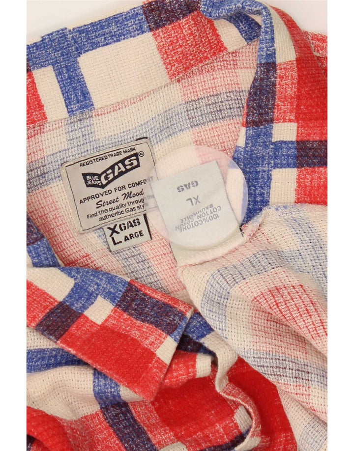 Ανδρικό πουκάμισο Gas XL Red Check Cotton