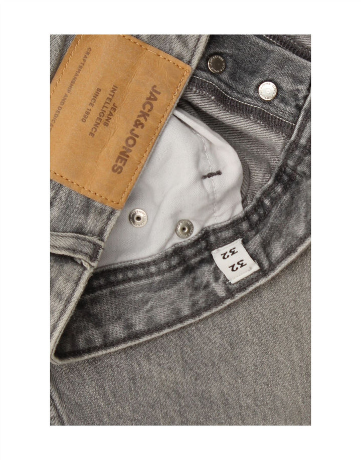 Jack & Jones Ανδρικό Τζιν GLENN Slim W32 L32 Γκρι βαμβακερό