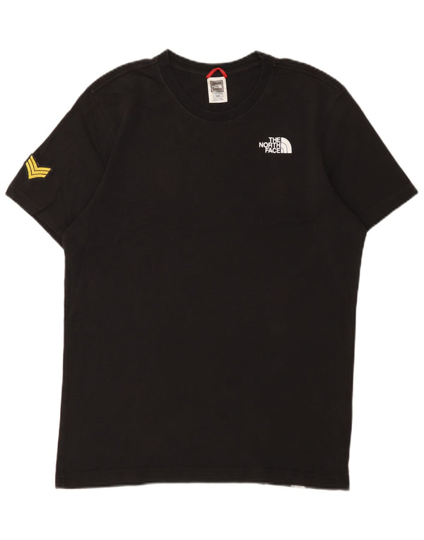 Ανδρικό γραφικό T-Shirt North Face Top Μεσαίο μαύρο βαμβακερό