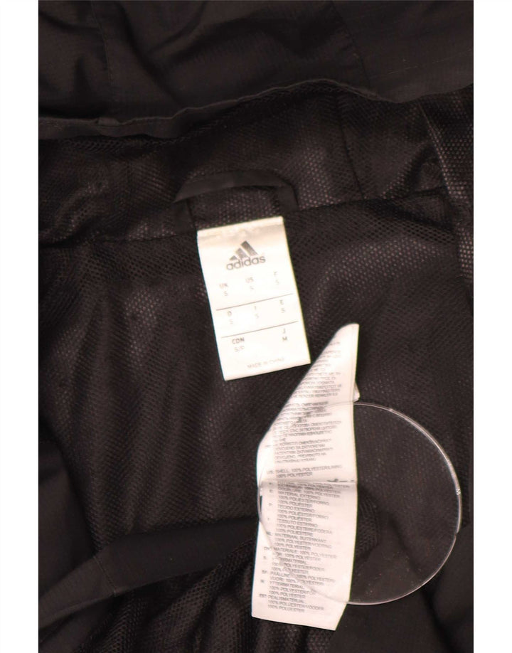 Adidas Ανδρικό μπουφάν βροχής με κουκούλα UK 36 Small Black Colourblock Πολυεστέρας
