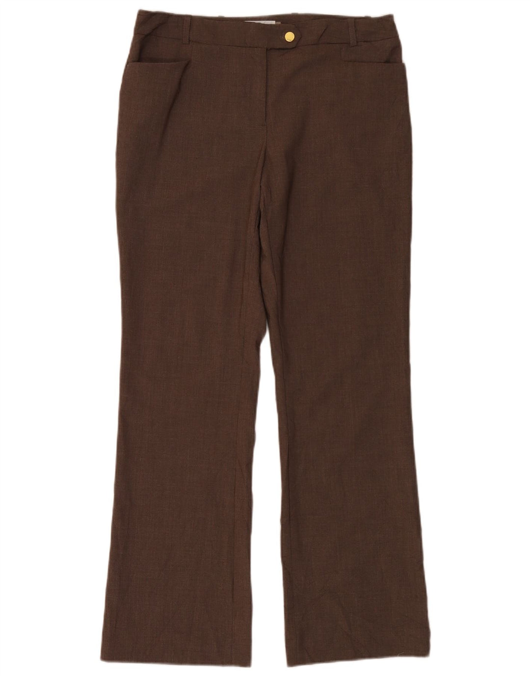 Calvin Klein Γυναικείο Bootcut Casual Παντελόνι US 6 Medium W32 L32 καφέ