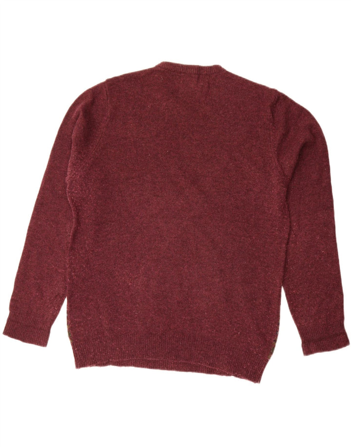 Ανδρικό πουλόβερ Marks & Spencer Blue Harbor Crew Neck Jumper Medium Burgundy