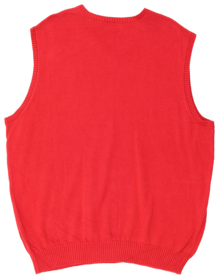 Ανδρικό γιλέκο IZOD Tank Top Μεγάλο κόκκινο βαμβακερό
