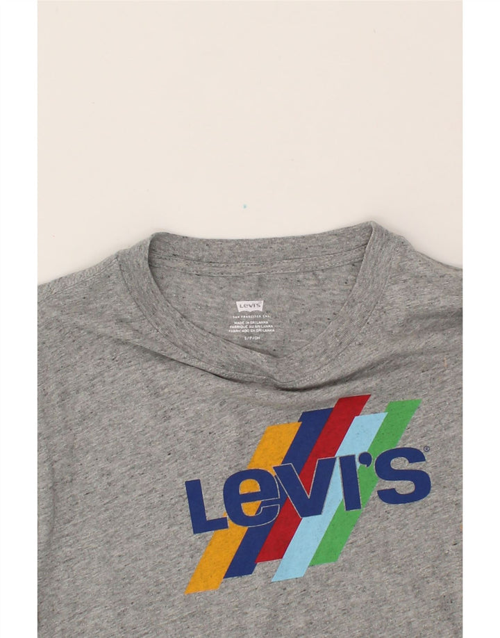 LEVI'S Mens Graphic T-Shirt Top Small Grey Vintage Levi's and Second-Hand Levi's from Messina Hembry 