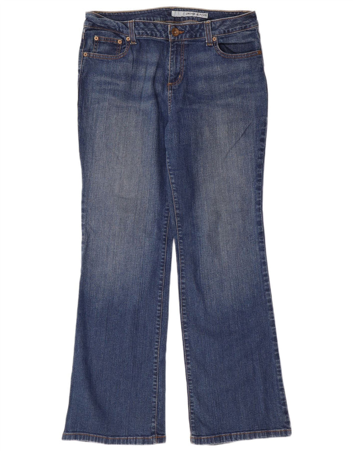 Dkny Γυναικεία Bootcut Jeans US 16 2XL W35 L32 Μπλε βαμβακερό