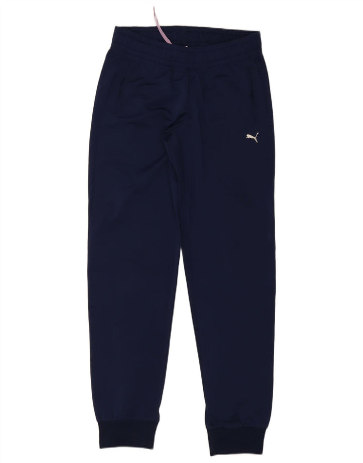 Puma γυναικεία αθλητική φόρμα παντελόνι Joggers UK 10 Small Navy Blue Polyester