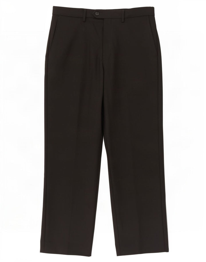 Ανδρικό καθημερινό παντελόνι Marks & Spencer Tailored Fit W34 L31 μαύρο πολυεστέρα