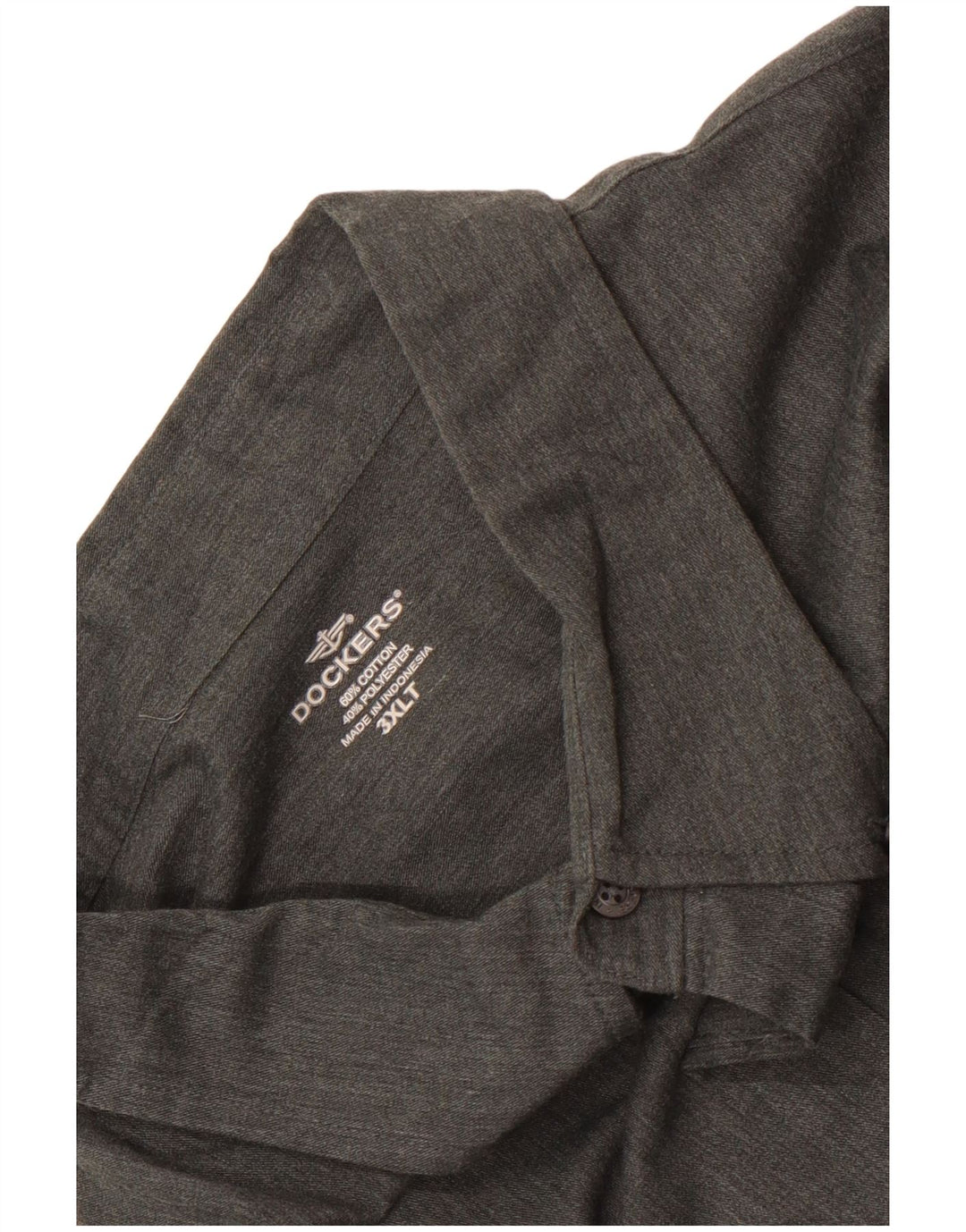 Ανδρικό ψηλό πουκάμισο Dockers 3XL γκρι βαμβακερό