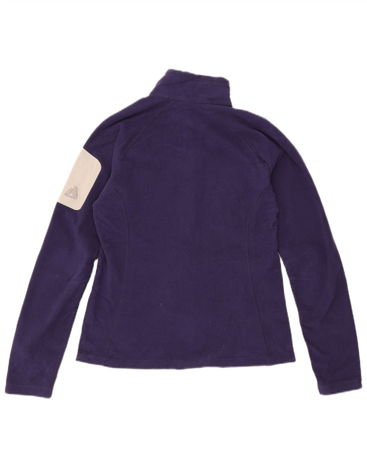 EDDIE BAUER Γυναικείο Fleece Jacket UK 12 Medium Purple Colorblock Polyester