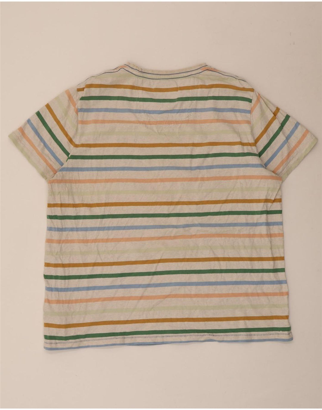 Ανδρικό T-Shirt Fat Face Top 2XL Πολύχρωμο ριγέ βαμβακερό