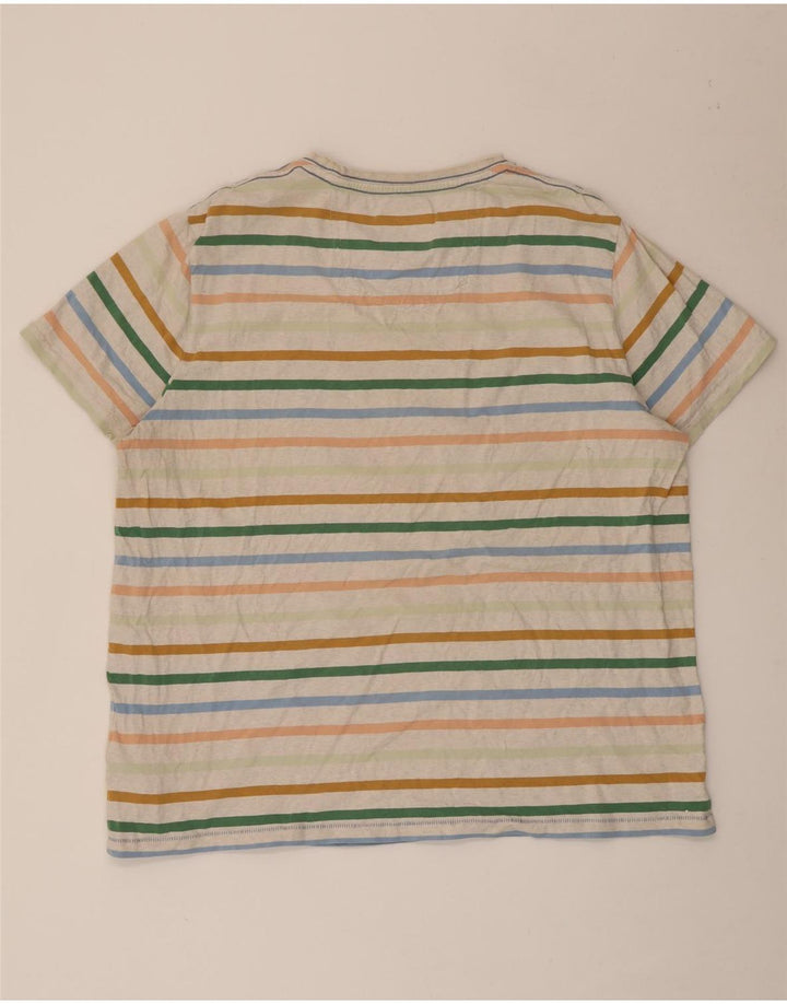 Ανδρικό T-Shirt Fat Face Top 2XL Πολύχρωμο ριγέ βαμβακερό