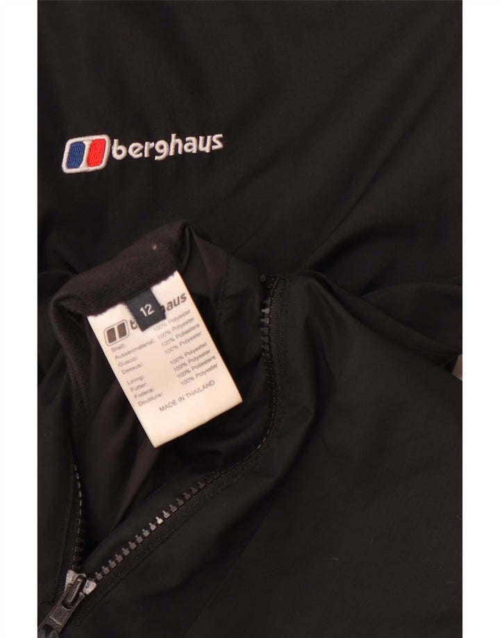 BERGHAUS Γυναικείο αναστρέψιμο μπουφάν UK 12 Μεσαίο Μαύρο Πολυεστέρας