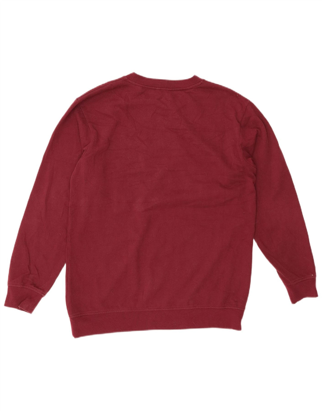 JACK WILLS Γυναικείο φούτερ μεγάλου μεγέθους Jumper UK 10 Small Maroon βαμβακερό