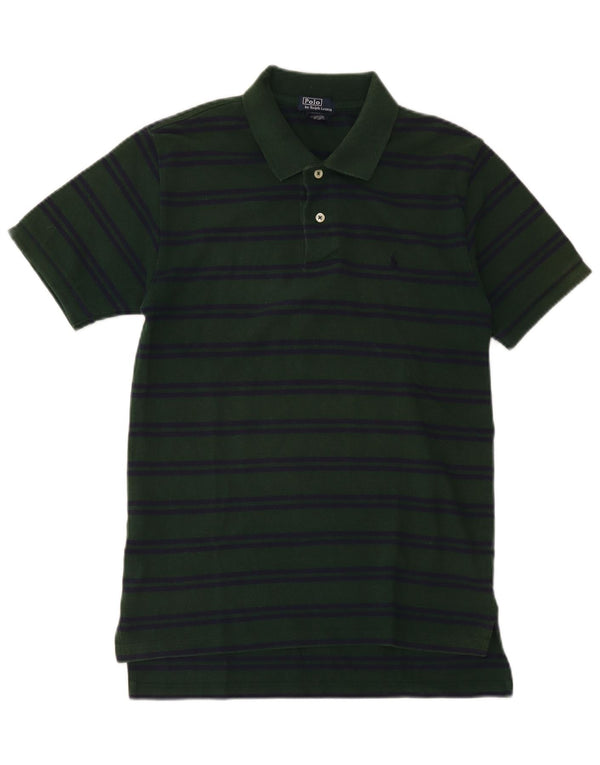 Πόλο Ralph Lauren για αγόρια πουκάμισο 15-16 ετών XL πράσινο ριγέ βαμβακερό
