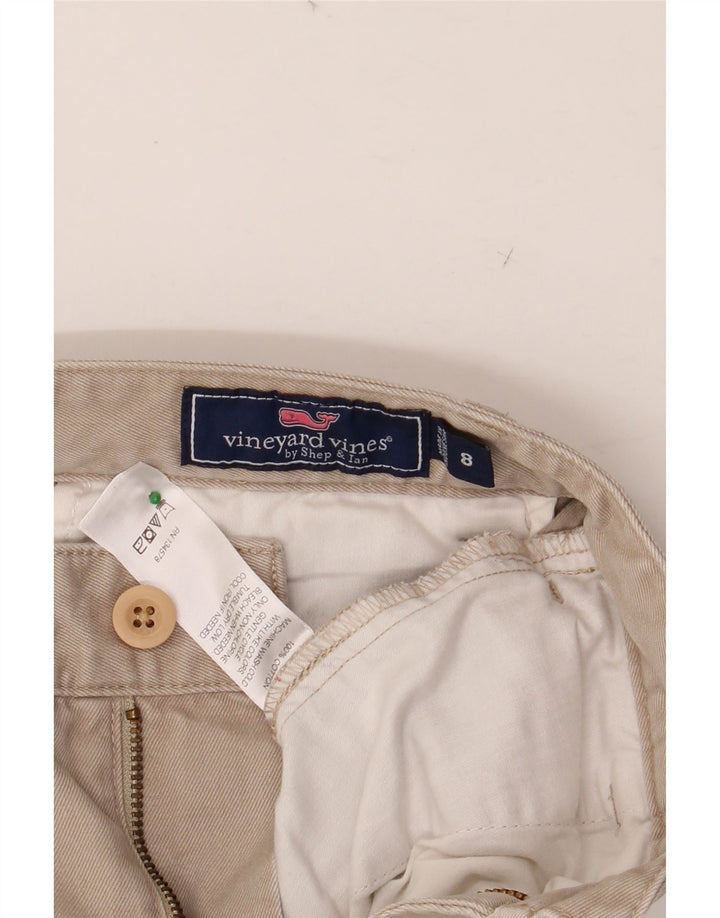 VINEYARD VINES Boys ίσιο παντελόνι Chino 7-8 ετών W24 L22 Μπεζ βαμβακερό
