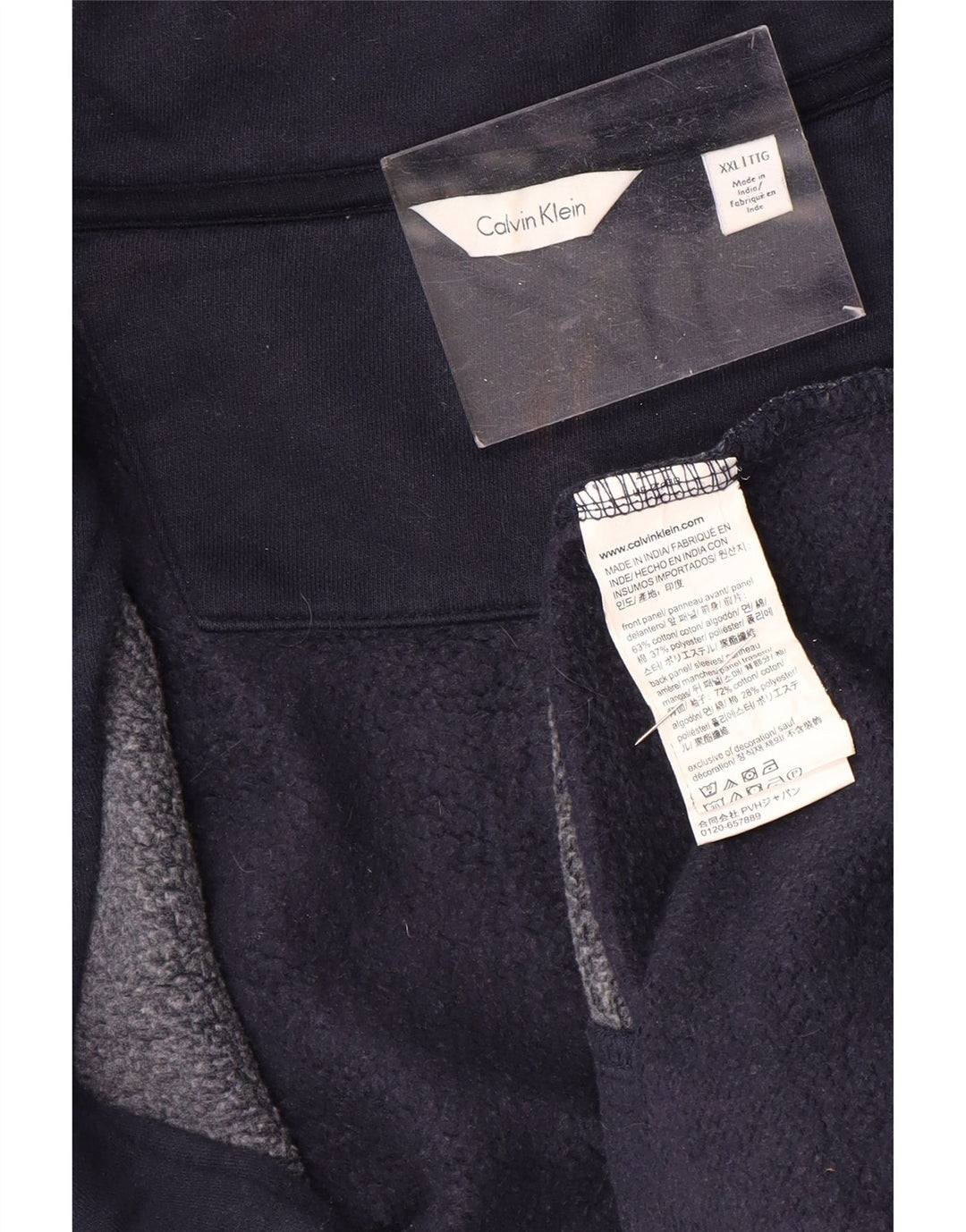 Ανδρική φόρμα CALVIN KLEIN Top Jacket 2XL Navy Blue Colorblock Polyester