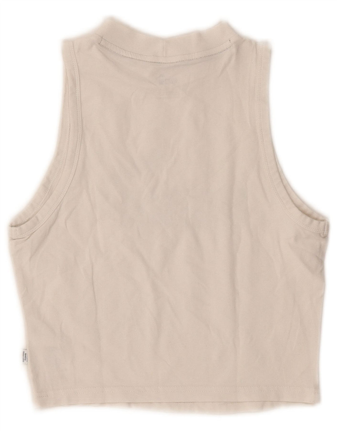PUMA Womens Graphic Vest Top UK 8 Small White Cotton