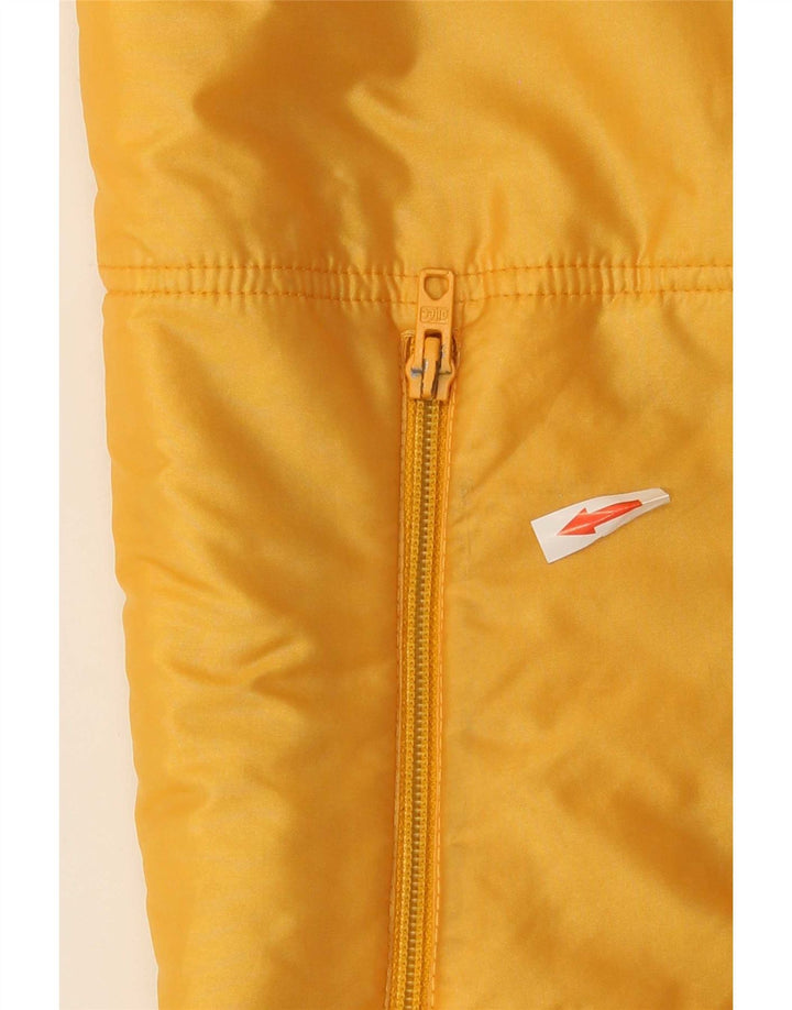 Vintage Γυναικείο Gilet IT 46 Large Yellow Floral Polyamide