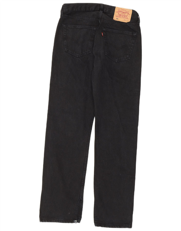 Levi's Mens 501 Straight Jeans W31 L32 Μαύρο βαμβακερό