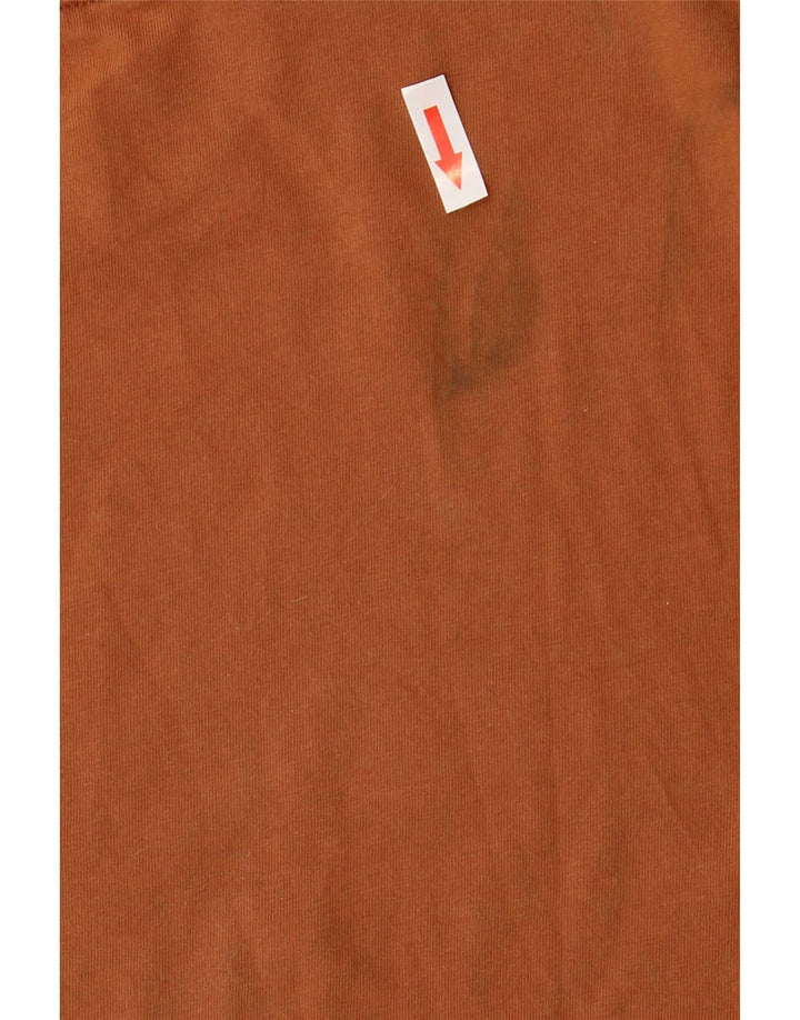 Carhartt Ανδρικό T-Shirt Top Medium Brown Βαμβακερό