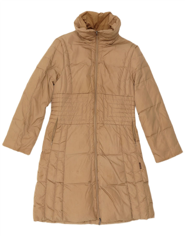 Moncler Γυναικείο παλτό με επένδυση μεγέθους 2 Medium Beige Polyamide