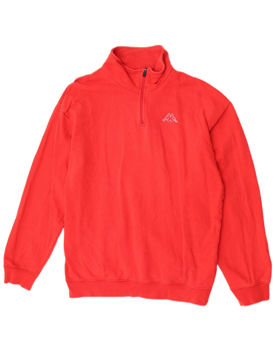 Ανδρικό φούτερ Kappa με φερμουάρ Jumper 3XL Κόκκινο βαμβακερό