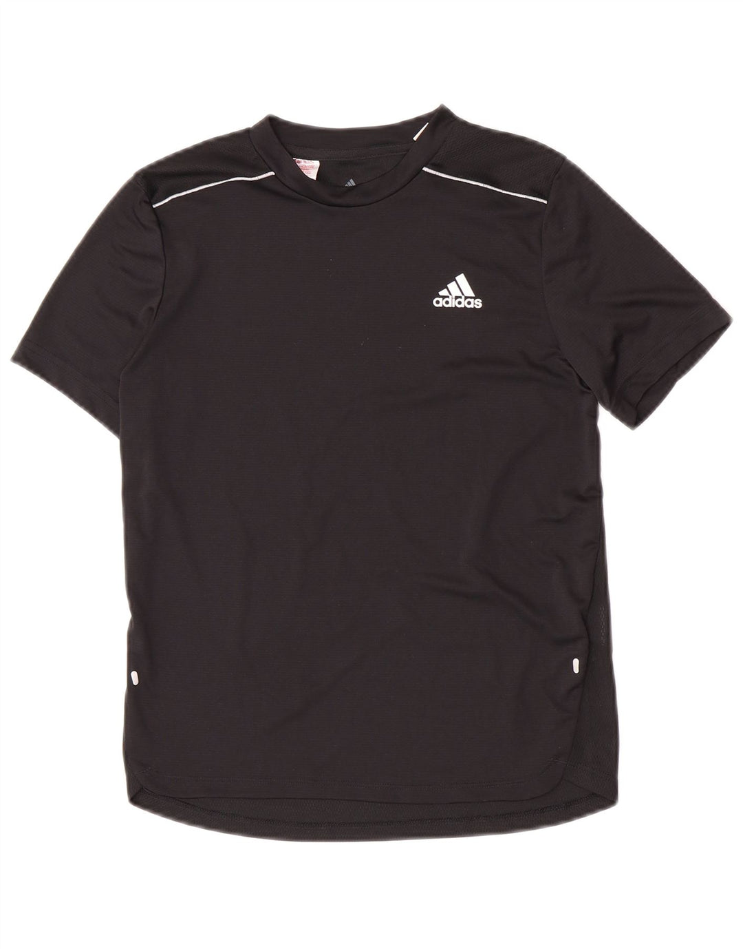 Adidas Boys Aeroready T-Shirt Top 11-12 Years Black Polyester