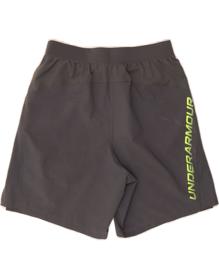 UNDER ARMOUR Mens Sport Shorts Small  Grey Polyester Vintage Under Armour and Second-Hand Under Armour from Messina Hembry 
