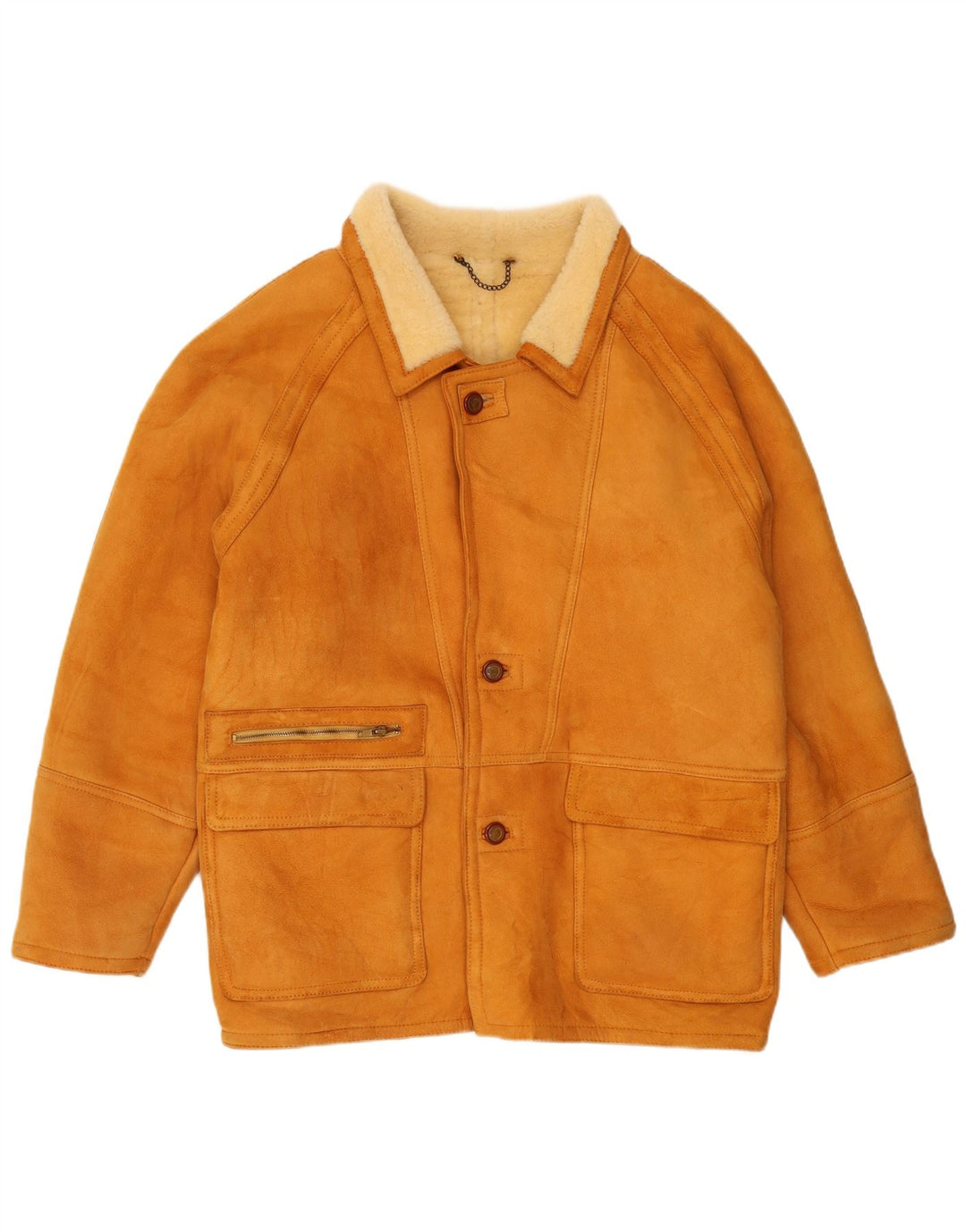 Vintage Ανδρικό Shearling Jacket IT 56 XL Brown Shearling