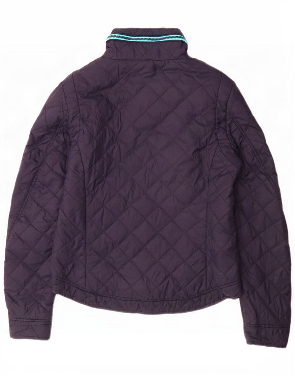 Superdry γυναικείο καπιτονέ μπουφάν με κουκούλα UK 16 Large Navy Blue Nylon