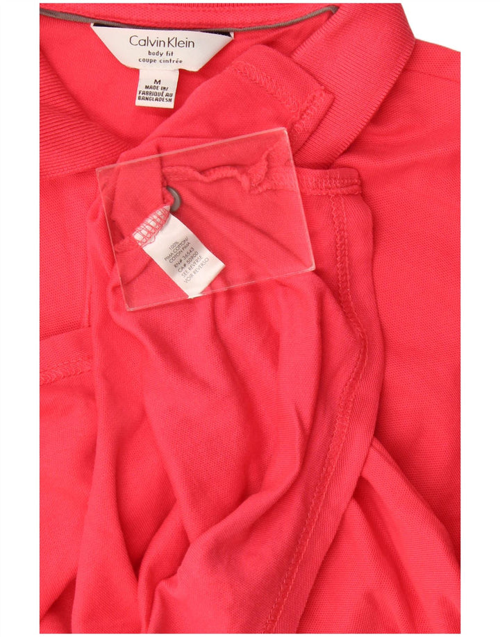 Calvin Klein Ανδρικό πουκάμισο Polo Body Fit, μεσαίο κόκκινο βαμβακερό