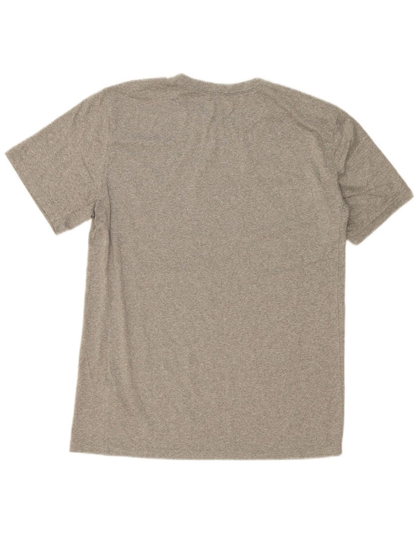 Ανδρικό γραφικό μπλουζάκι Nike Dri Fit, μεσαίο γκρι πολυεστέρας