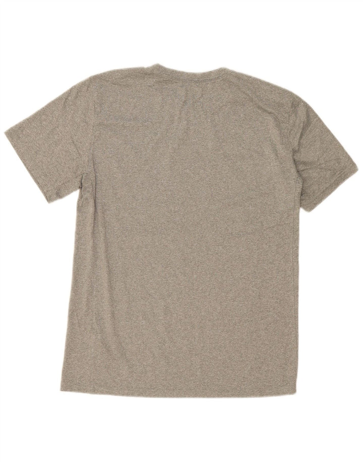 Ανδρικό γραφικό μπλουζάκι Nike Dri Fit, μεσαίο γκρι πολυεστέρας