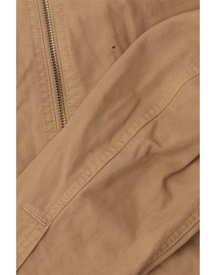 Murphy & Nye Mens Bomber Jacket UK 38 Medium Beige Cotton