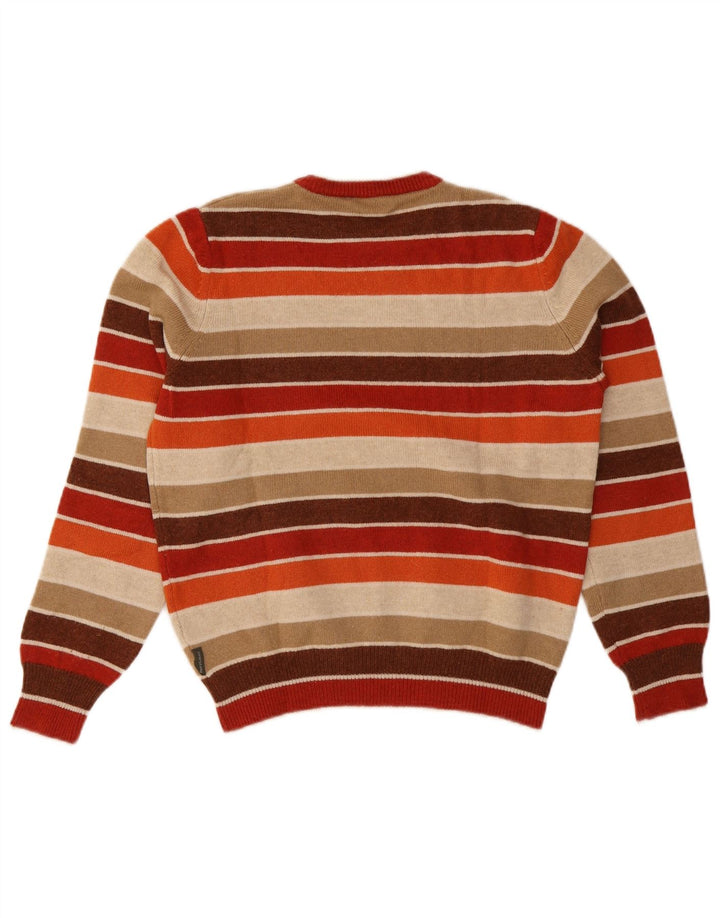 Henry Cottons Ανδρικό πουλόβερ με λαιμόκοψη, μεσαίο πολύχρωμο ριγέ