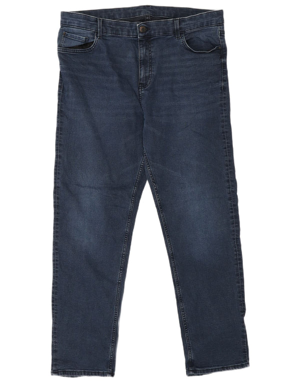 Marks & Spencer Γυναικεία ίσια τζιν UK 18 XL W38 L30 Μπλε βαμβακερό