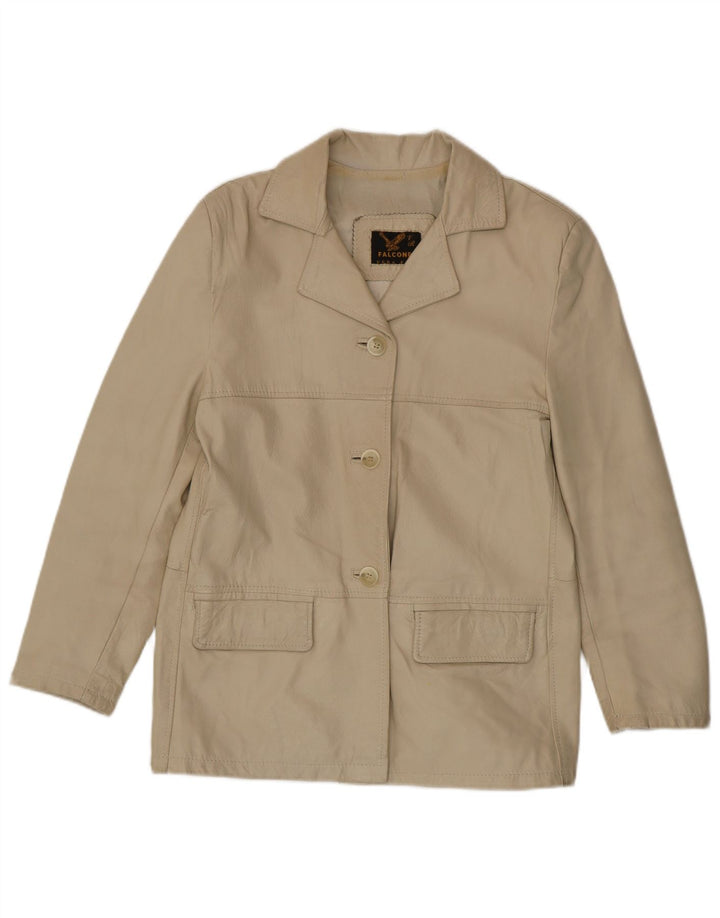 Falconpel Γυναικείο σακάκι 3 κουμπιών σακάκι IT 44 Medium Off White