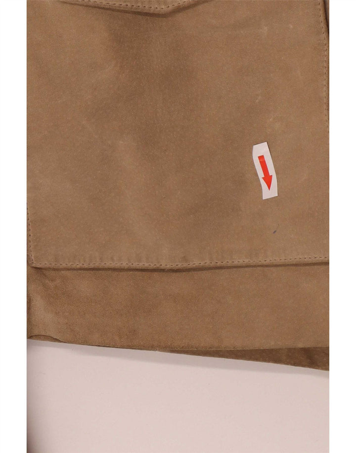 Conbipel Ανδρικό Suede Utility Jacket IT 52 XL Καφέ Δερμάτινο