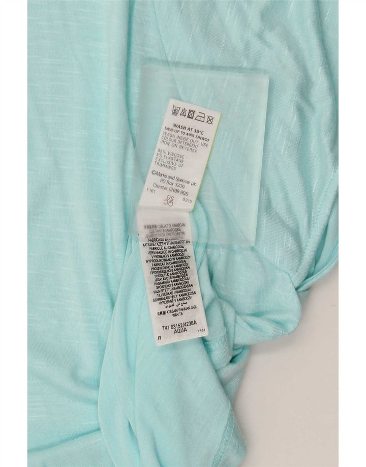 Marks & Spencer Γυναικεία Μπλούζα Τοπ UK 20 2XL Μπλε βισκόζη