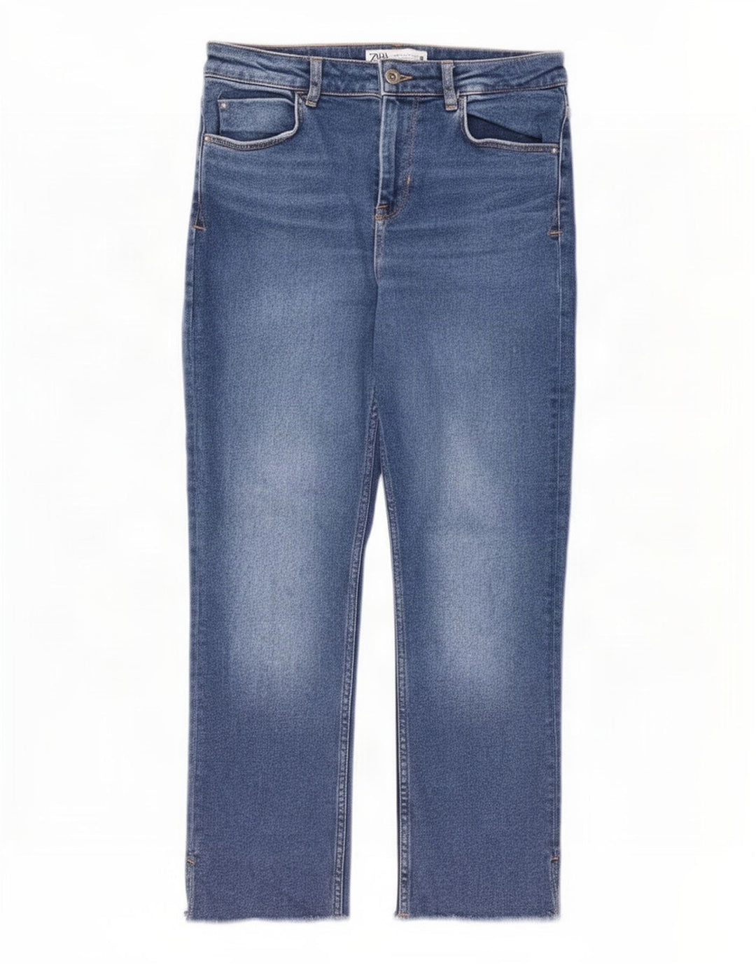 Zara Γυναικείο Straight Jeans EU 40 Medium W30 L26 Blue